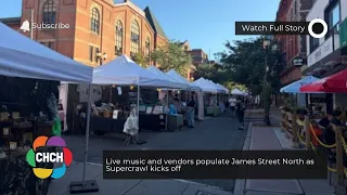 Live music and vendors populate James Street North as Supercrawl kicks off