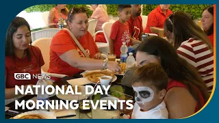 Coffee, churros & the traditional fancy dress party, National Day kicks off in style