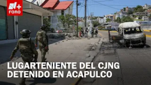 Capturan a lugarteniente del CJNG en Acapulco, Guerrero, por quema de vehículos
