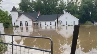 Saxapahaw United Methodist Church congregation returns to church after year-long flood recovery