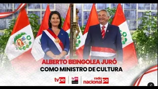 Alberto Beingolea assumes the Ministry of Culture after taking the oath before President Keiko Fu...