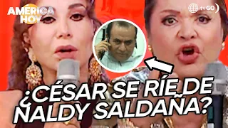 América Hoy: César Sánchez laughs at the press when asked about Naldy Saldaña (TODAY)
