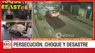 Police chase and disaster: A veteran's car was stolen and crashed spectacularly