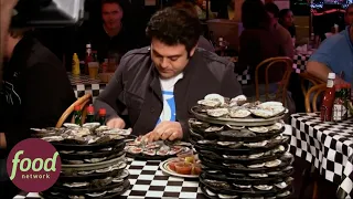 180 Oysters In 21 Minutes: Adam Richman's Ultimate Challenge | Man V Food With Adam Richman