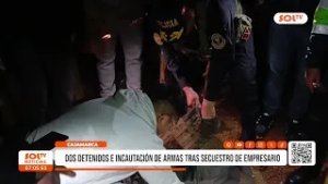 Dos detenidos e incautación de armas tras secuestro de empresario