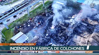Fire consumes mattress factory in Villa Zaita