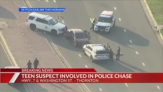 Police pursuit ends in crash following reported kidnapping