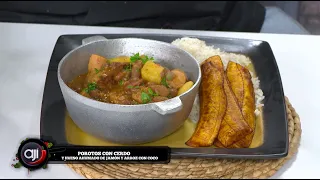 Beans with Pork and Ham Bone and Coconut Rice | Ají