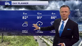 Latest weather forecast as rain moves into the Tampa Bay area