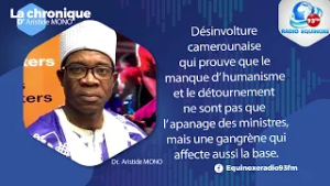 CHRONIQUE ARISTIDE MONO DU VENDREDI 06 MARS 2026 - EQUINOXE TV