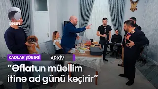 "Əflatun müəllim itinə ad günü keçirir" - ( Kadrlar Şöbəsi)
