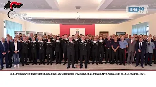 SRV THE INTERREGIONAL COMMANDER OF THE CARABINIERI VISITS THE PROVINCIAL COMMAND