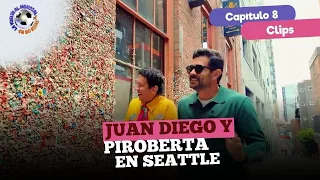 Piroberta kisses gum wall after losing bet to Juan Diego | The Trip Around the World in 80 Laughs