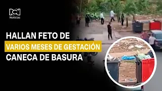 Six-month-old fetus found in a trash can in Barrancabermeja, Santander