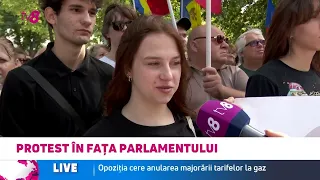 „Cetățenii nu vor mai răbda”: S-a protestat la Parlament contra scumpirii gazului