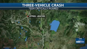 Teen critically injured in 3-vehicle crash on Kauai