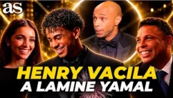 Henry's tease to Lamine at the Ballon d'Or