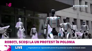 Roboți, scoși la protest în Polonia: Se cer reglementări privind AI și protecția angajaților