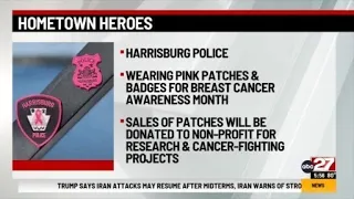 Harrisburg Police wearing new badge for Breast Cancer Awareness Month