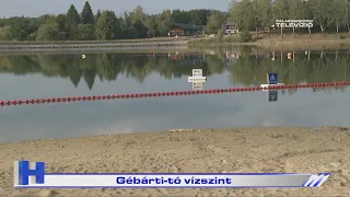 Gébárti-tó vízszint – ZTV Híradó 2026-08-18