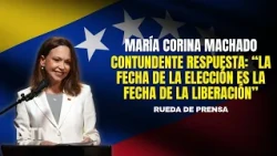 “The election date is the date OF LIBERATION”: María Corina’s forceful response