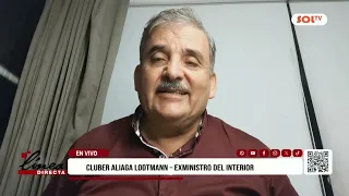 Former Minister Cluber Aliaga questions crime strategy and the deployment of the military on the ...