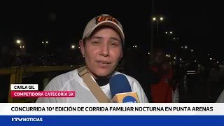 Nighttime Family Fun Run gathers thousands of participants at the Costanera del Estrecho