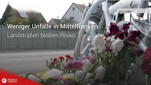 Weniger Unfälle in Mittelfranken: Landstraßen bleiben Risiko