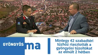 Mintegy 42 szabadtéri tűzhöz riasztották a gyöngyösi tűzoltókat az elmúlt 2 hétben
