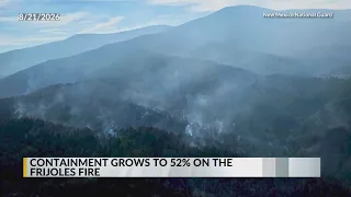 Frijoles Fire in Santa Fe National Forest reaches 52% containment