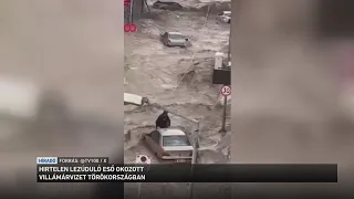 Mindössze tíz perc alatt lezúduló eső okozott nagy erejű villámárvizet