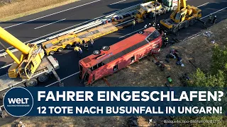 HUNGARY: Horrific bus accident! 12 dead, many injured! Driver reportedly fell asleep at the wheel