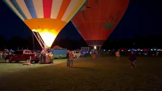 Dueling banjos at the Nite Glow Spectacular