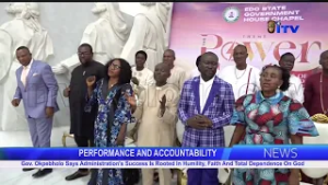 Okpebholo Says Administration’s Success Is Rooted In Humility, Faith And Total Dependence On God