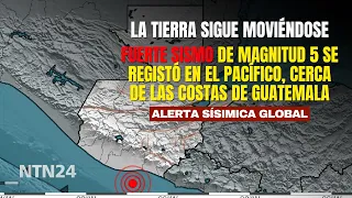 STRONG 5.0 magnitude earthquake registered in the Pacific, near the coast of Guatemala