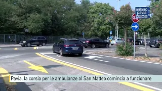 Pavia, the priority lane for ambulances at San Matteo is starting to work