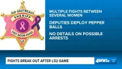 Deputies use pepper balls to break up fights after LSU football game