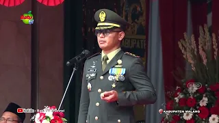 UPACARA PENURUNAN BENDERA HUT KE 81 KEMERDEKAAN RI KABUPATEN MALANG