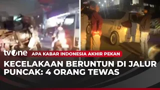 Kecelakaan Beruntun di Jalan Raya Puncak-Cianjur, Empat Orang Tewas | AKAP tvOne