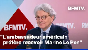 Ambassadeur américain, droits de douane, Russie...L'interview de Thierry Breton en intégralité