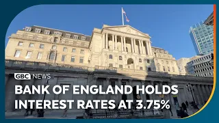 Bank of England holds interest rates at 3.75%
