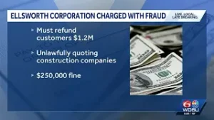 Ellsworth corporation charged with fraud