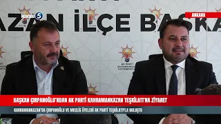 🔴 MAYOR ÇIRPANOĞLU VISITS THE AK PARTY KAHRAMANKAZAN DISTRICT ORGANIZATION