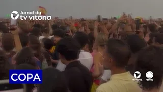 Spain's victory shifts the mood for fans from Espírito Santo this Monday