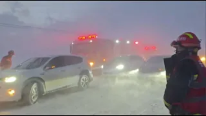 Қытайда ақтүтек боран соқты