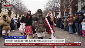 Minden eddiginél több busó és maskarás vonult Mohácson - HírTV