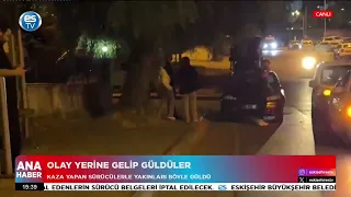 They arrived at the scene and laughed