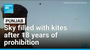 Punjab's sky filled with kites after 18 years of prohibition • FRANCE 24 English