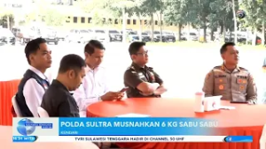 POLDA SULTRA MUSNAHKAN 6 KG SABU SABU