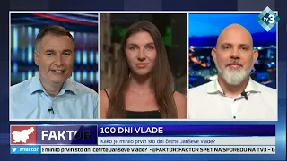 FAKTOR: Zala Klopčič in Janez Zupan o 100 dneh Janševe vlade